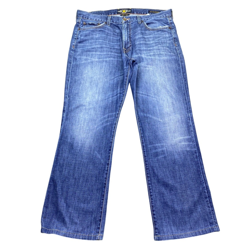 Lucky Brand 367 Vintage Boot Jeans Mens Sz 36 Blue Medium Wash Cotton Grunge